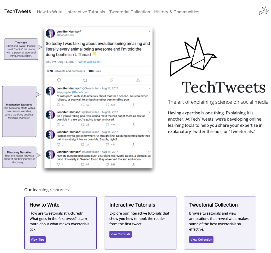 Tweetoorial project screenshot